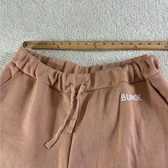 Brunette the label sweatpants Womens Sz M/L Blonde Peach jogger Track Pants - Picture 4 of 10